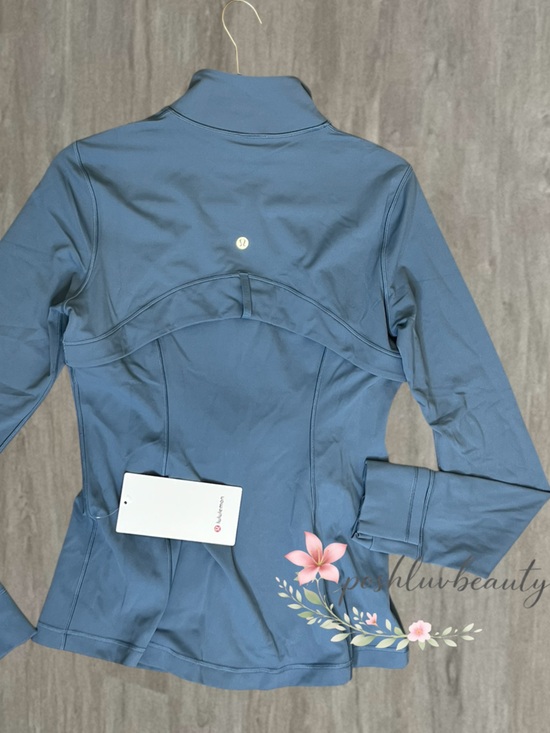 Lululemon Define Jacket Steel Blue Nulu Size 10 NWT Full Zip Athletic Zip Up - Picture 2 of 3